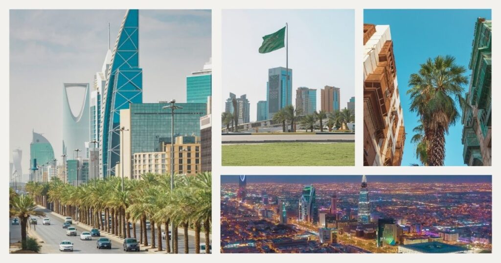 hermosos paisajes de barrios en Arabia Saudi