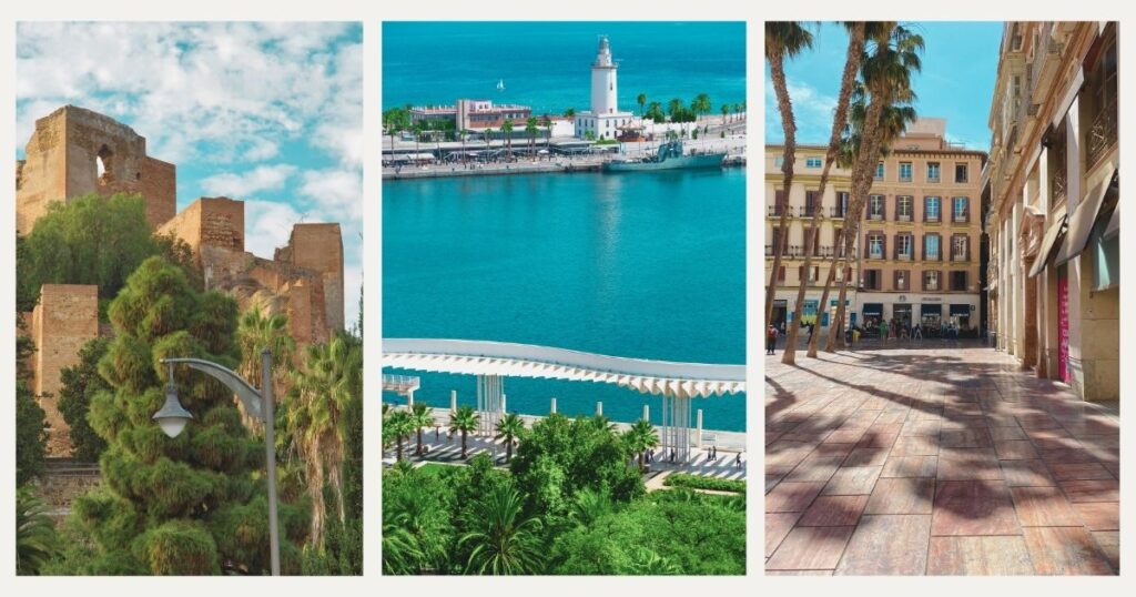 beautiful views of places to visit in Malaga