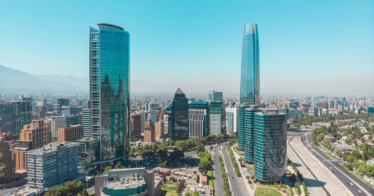 hermoso paisaje de Santiago, Chile