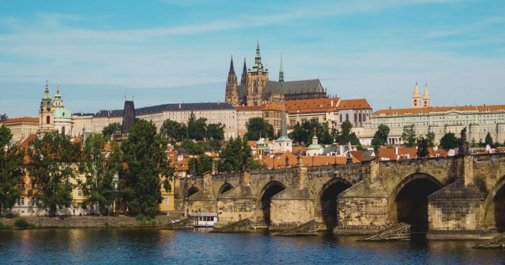 bello paisaje en Praga, Republica Checa