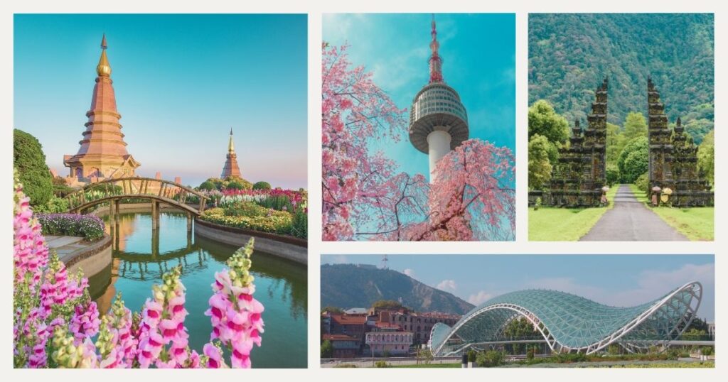 hermosos paisajes de las ciudades economicas para nomadas digitales