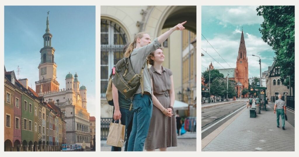 turistas explorando ciudad en Polonia
