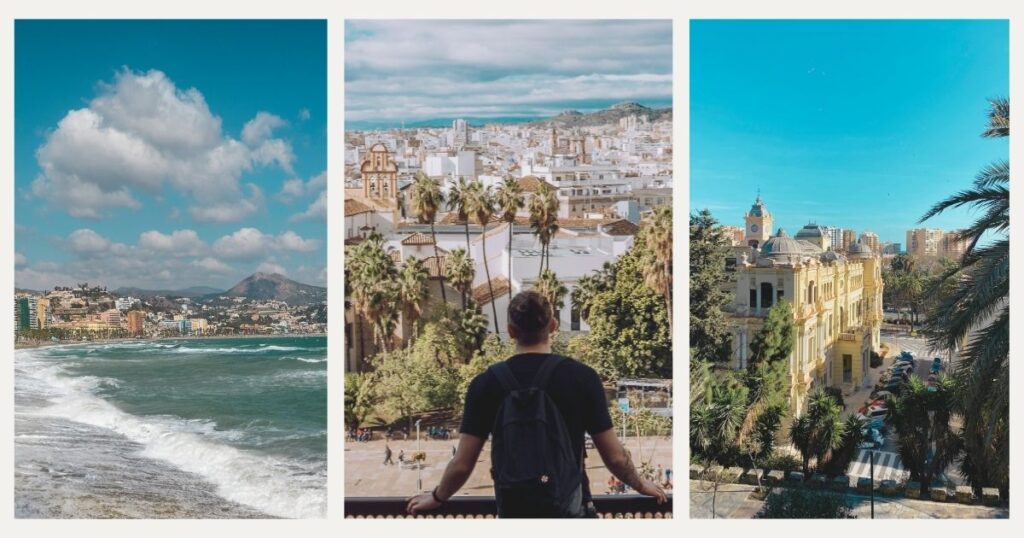 man enjoying his time in Malaga