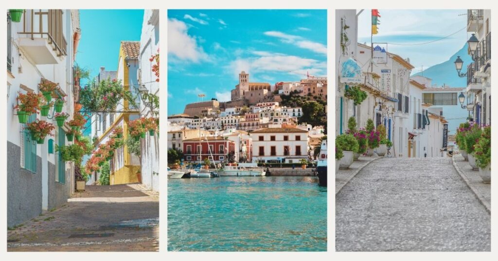 beautiful views of a town, city and village to live in Spain