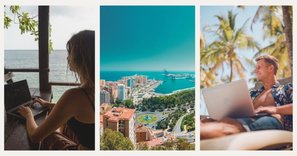 digital nomads working safelly from Malaga
