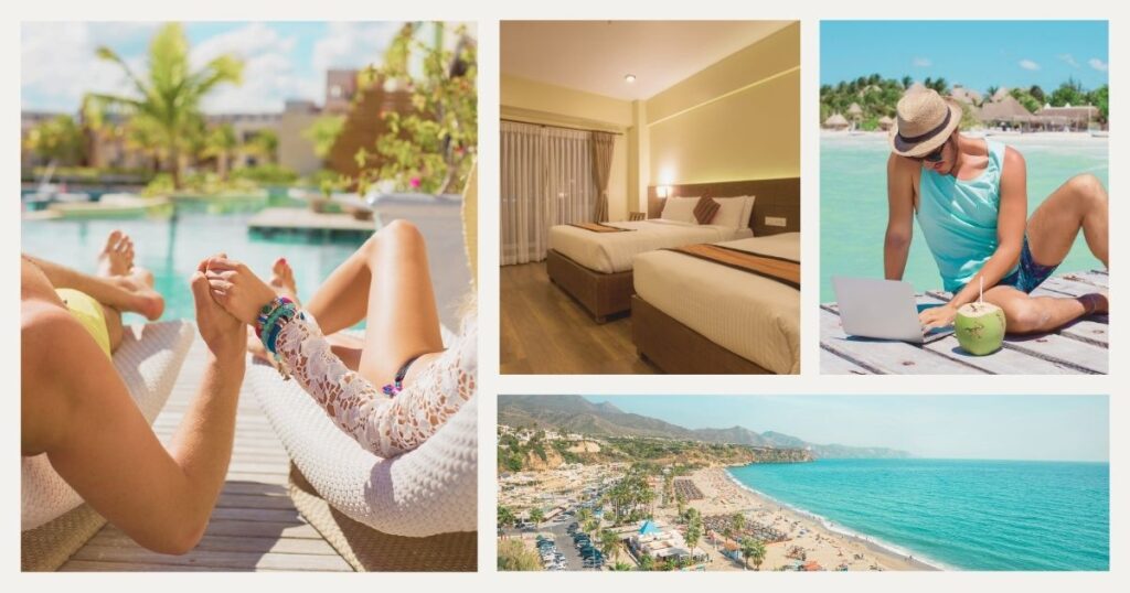 people enjoying their stay in a cheap hotel in Malaga