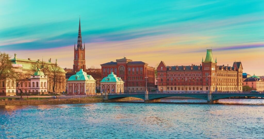 bello paisaje en Suecia
