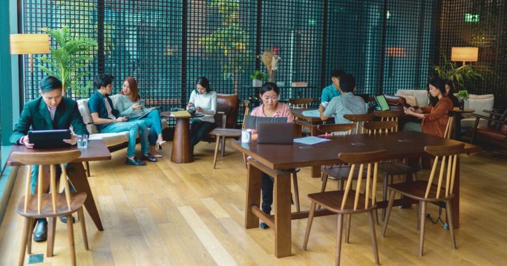 hermoso espacio de coworking