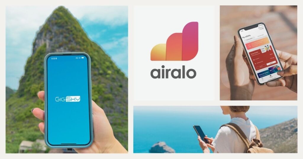 esim de Gigsky y Airalo 