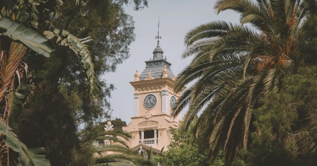 nice view of Historic Center in Malaga