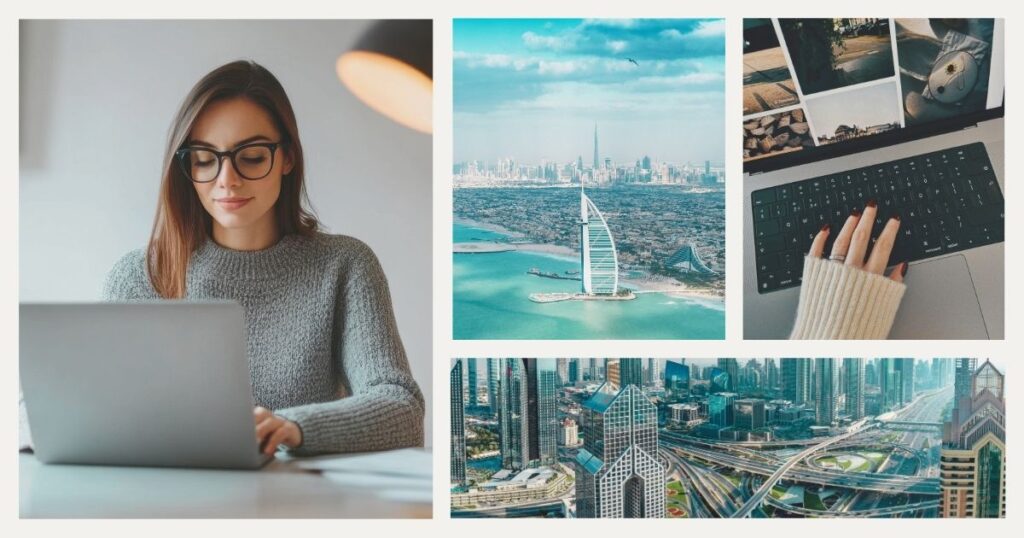 mujer joven usando internet de fibra en su laptop 