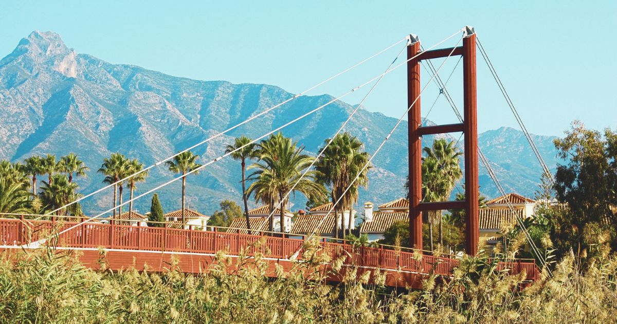 nice view of bridge in Malaga