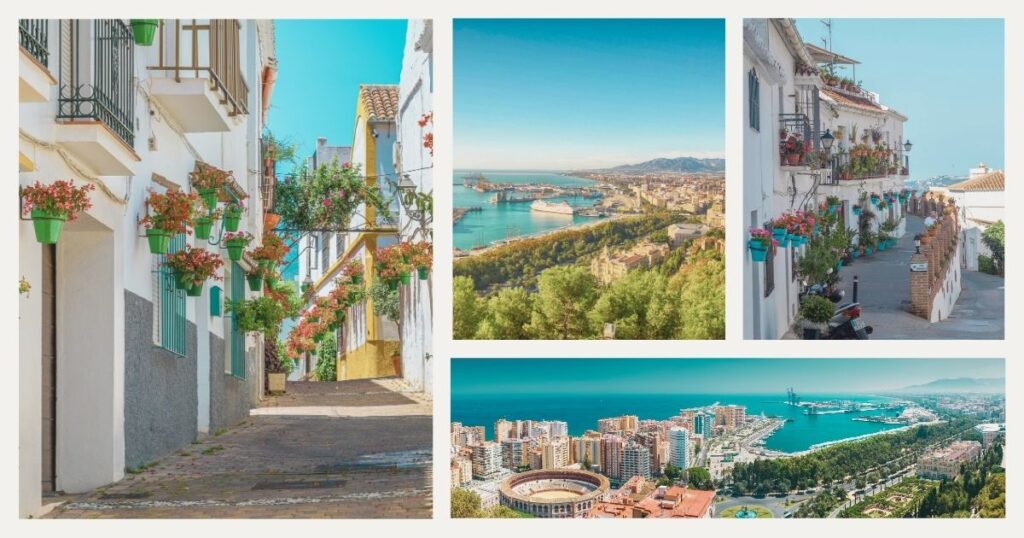 nice view of Malaga's houses for  rent for remote workers