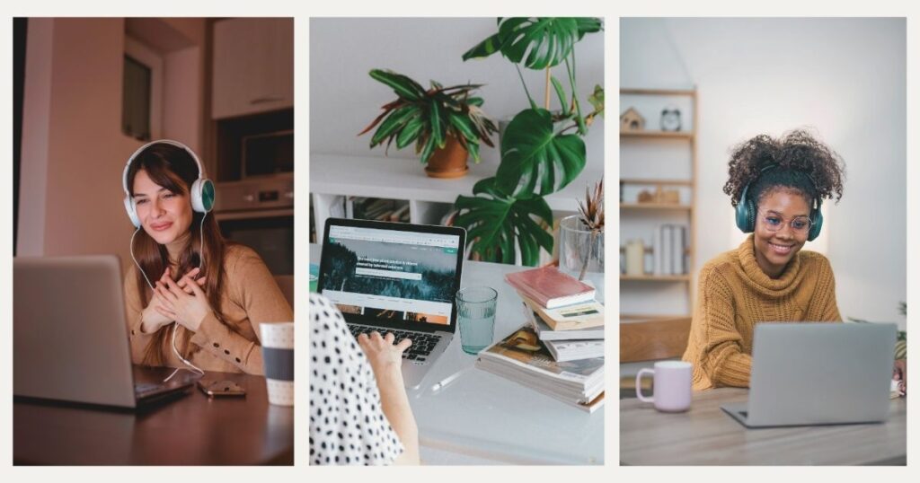 mujeres creando un negocio online