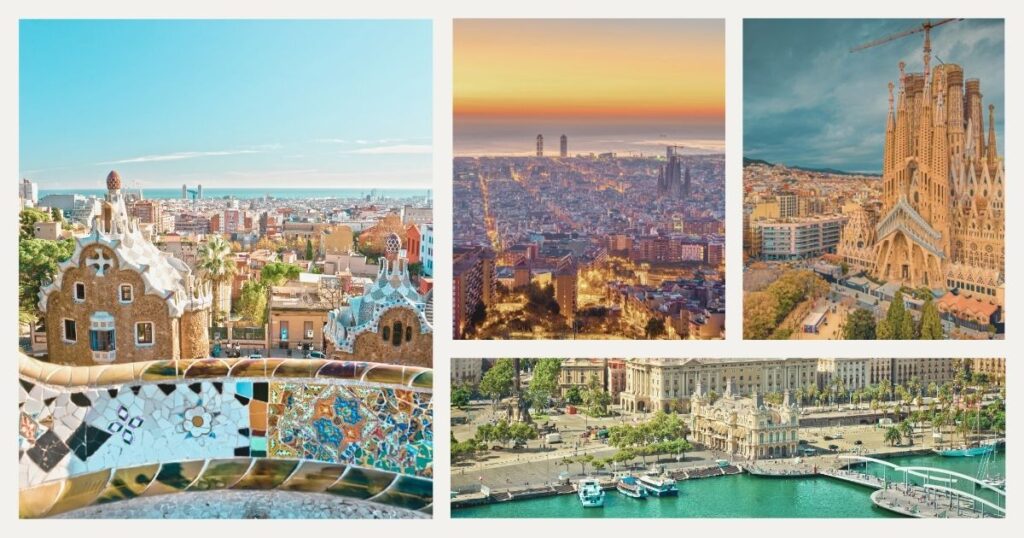 nice views of famous places in Barcelona