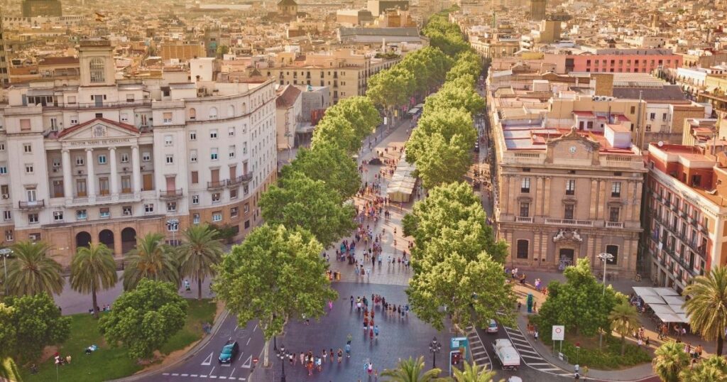 nice view in Barcelona