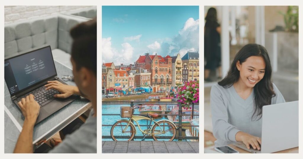 personas usando internet fijo en Amsterdam