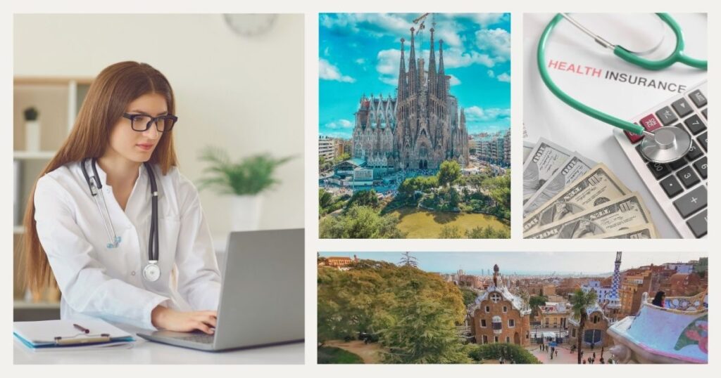 doctor attending online through health insurance in Spain