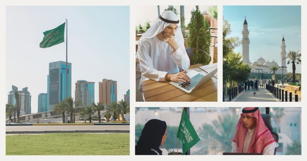 personas investigando sobre la seguridad en Arabia Saudi