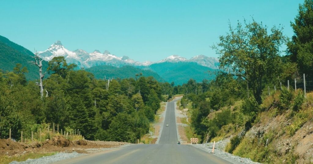hermoso paisaje de ruta en Chile para conducir