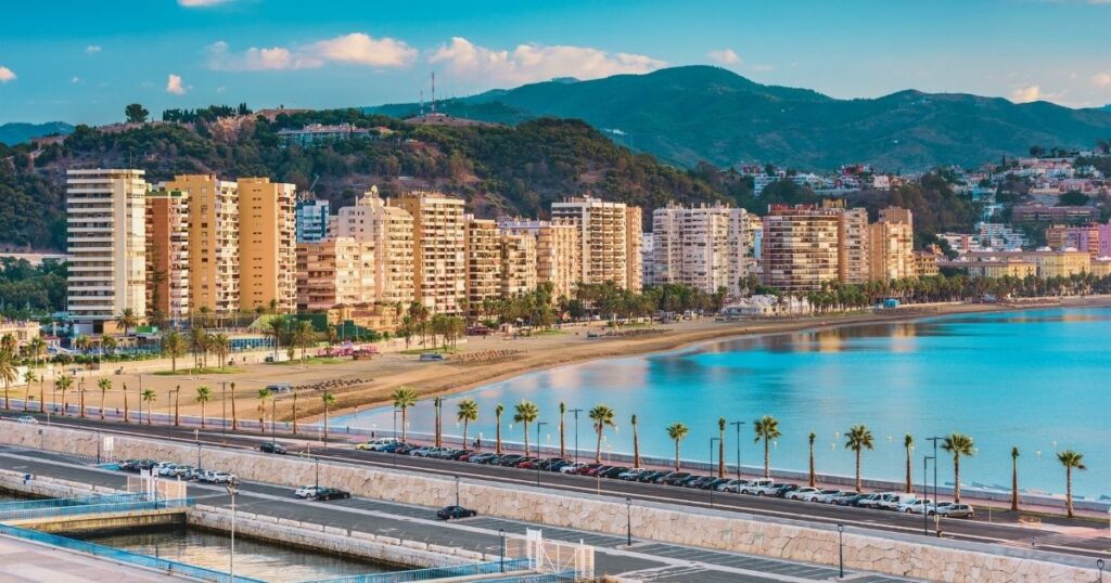 nice view of beach in Malaga