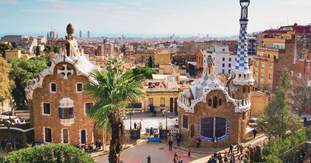 nice view of famous building in Barcelona