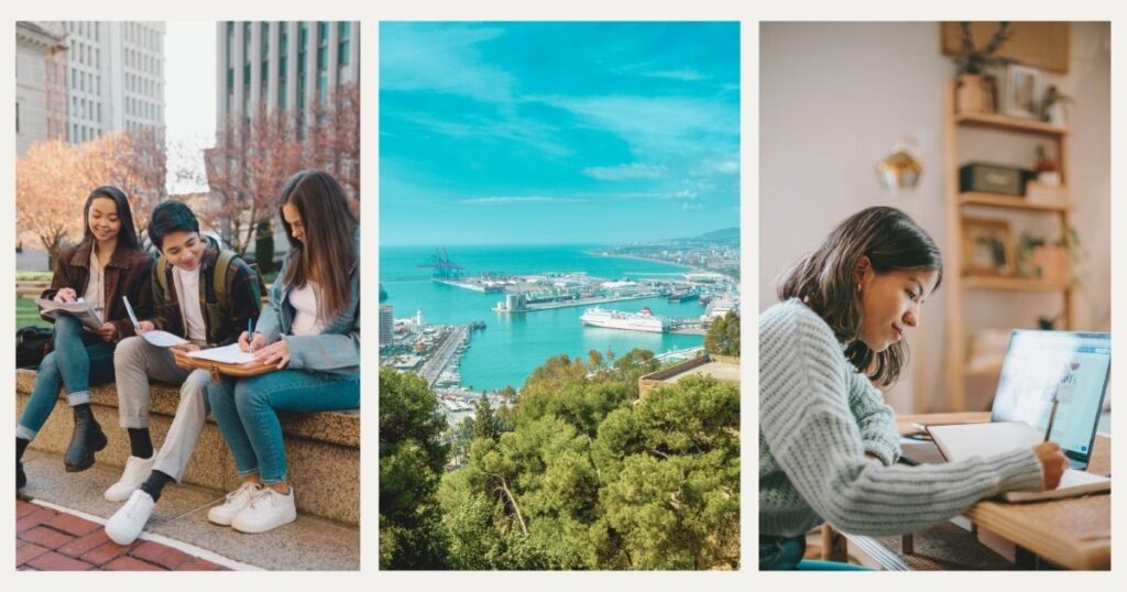 digital nomads living in a student housing in Malaga