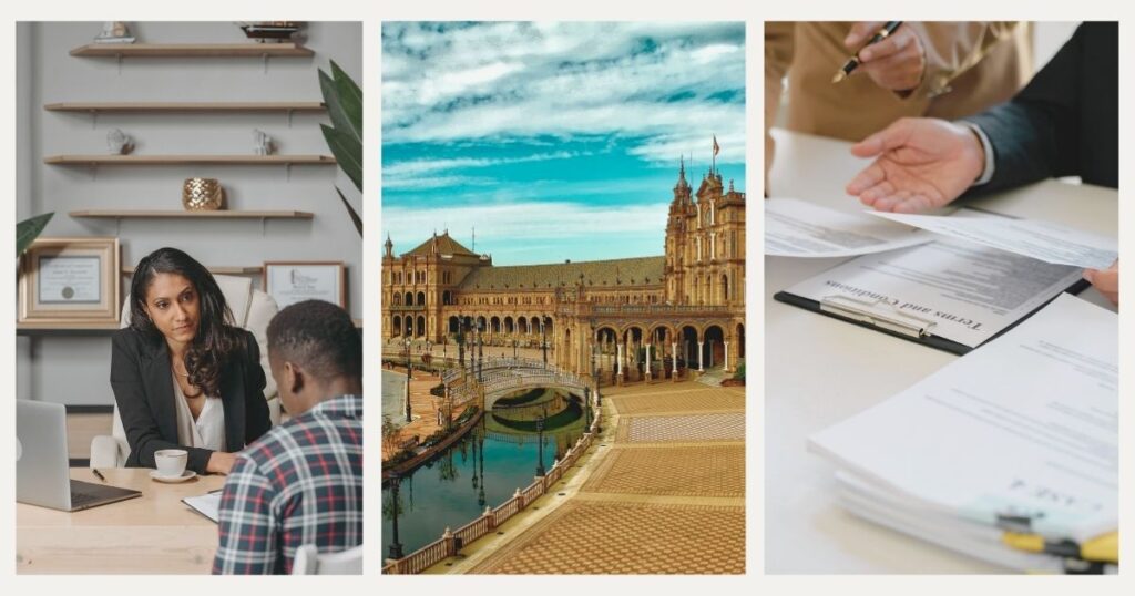 man getting a digital nomad visa in Spain
