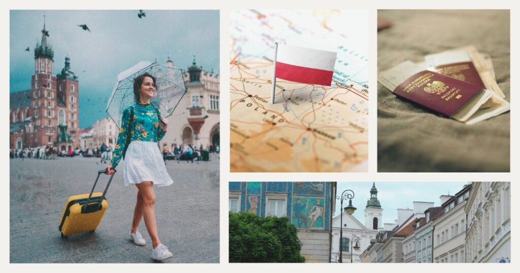 mujer colombiana viajando a Polonia