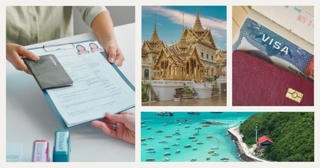 persona preparando sus documentos para viajar a Tailandia