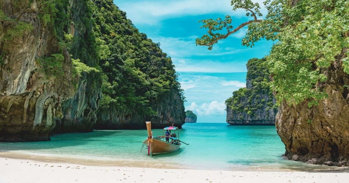 hermosa playa en Tailandia
