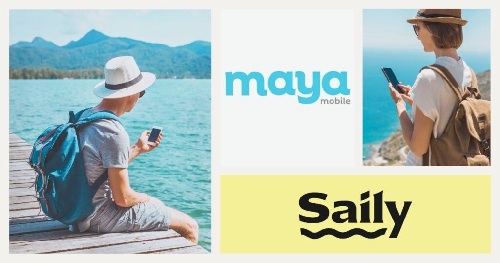 personas navegando en internet con una esim en sus celulares