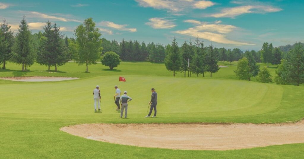 people playing golf in Malaga