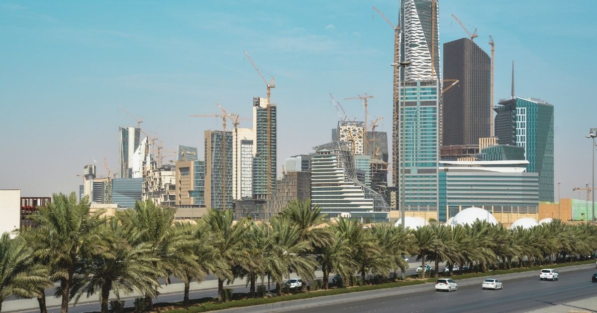 hermoso paisaje de Arabia Saudi
