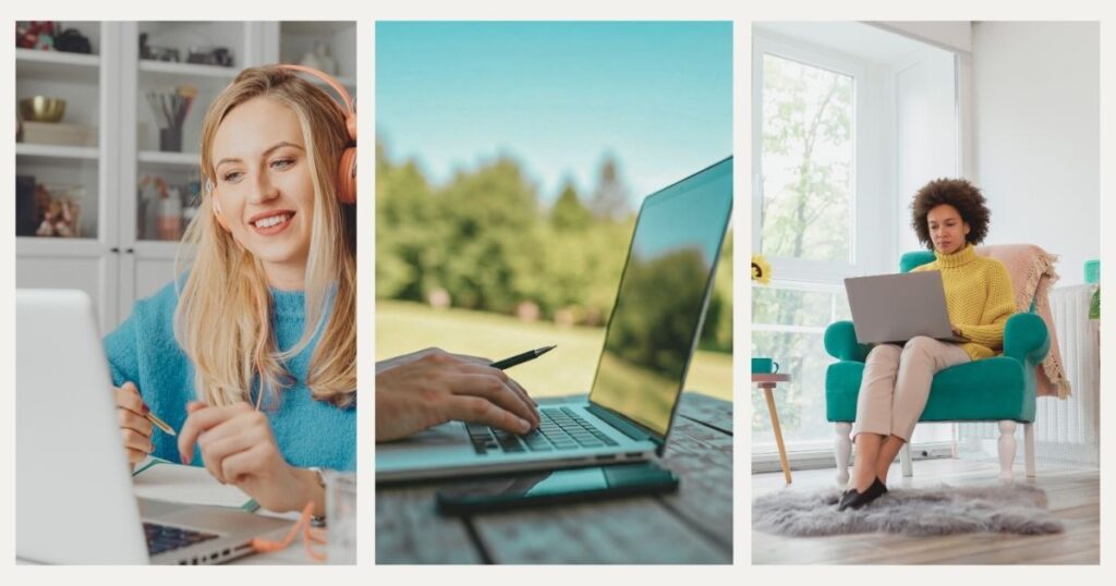 digital nomad women having their routine working remotely