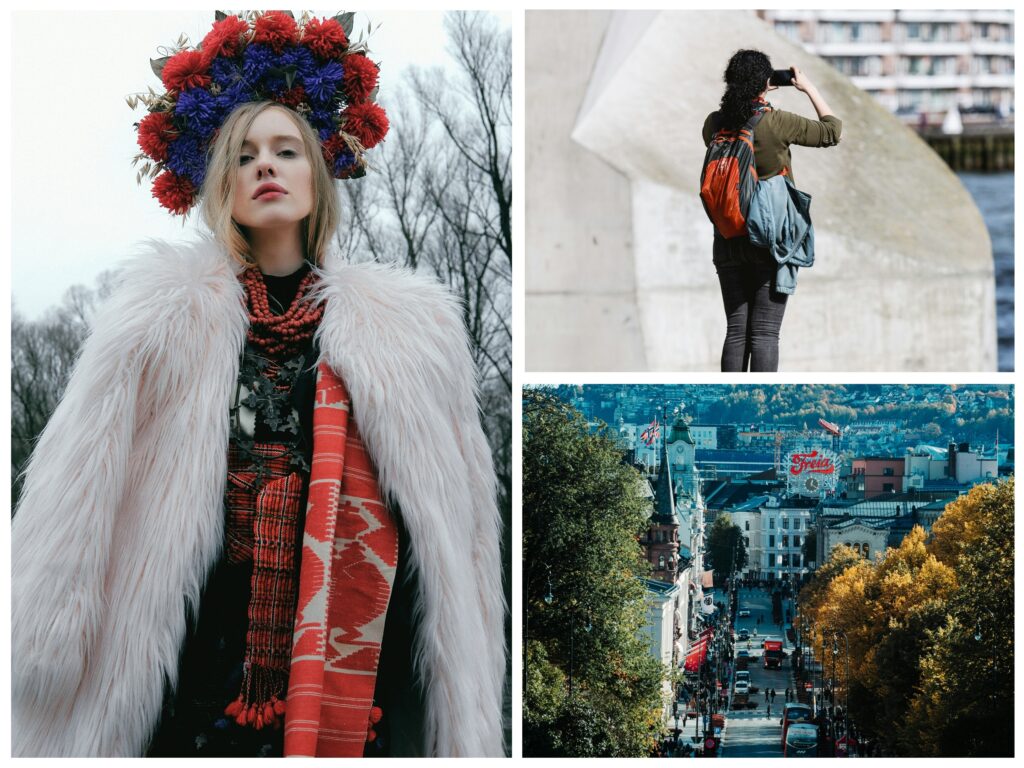 traje-tipico-mujer-celular-calles-viajar-mexico-noruega