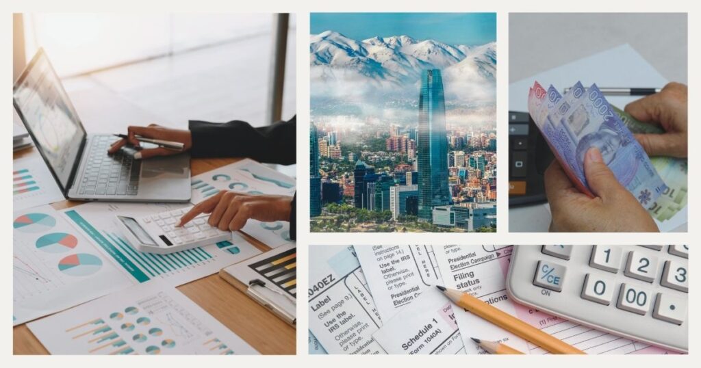 persona calculando los impuestos en Chile