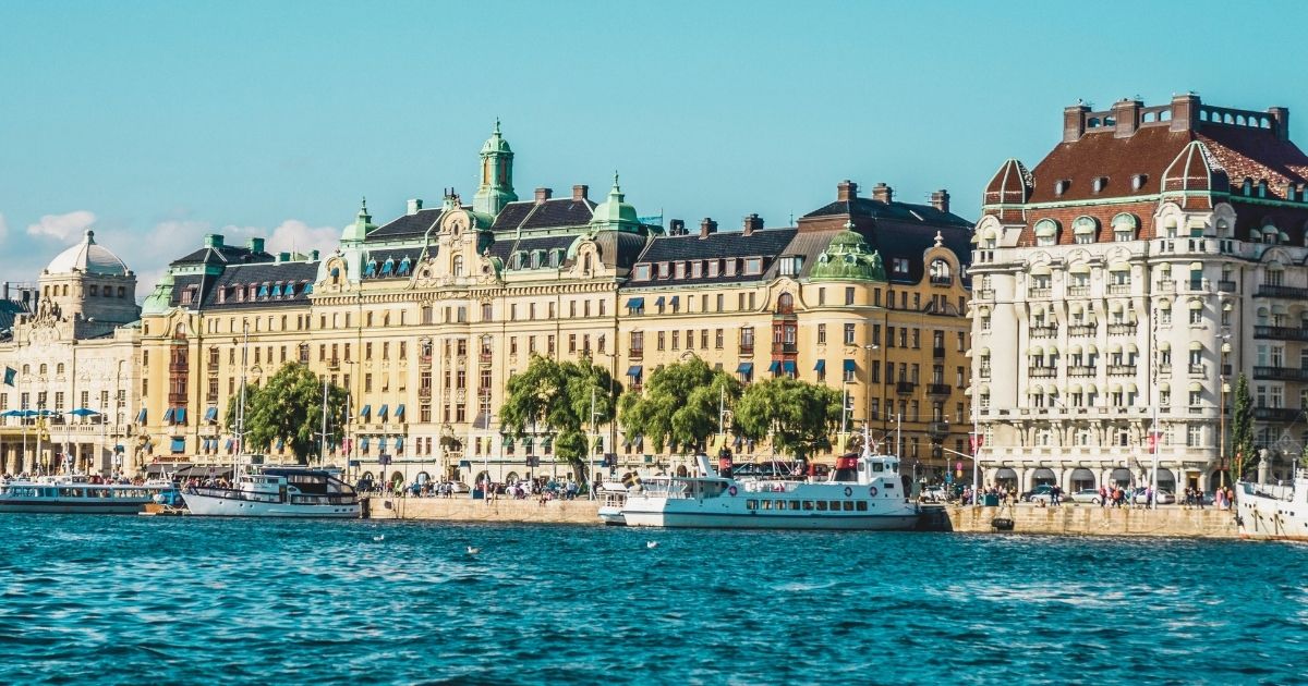 hermoso paisaje de Suecia