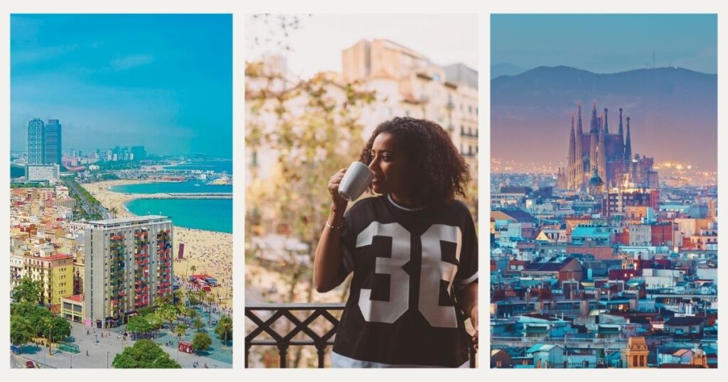 digital nomad woman staying in Barcelona