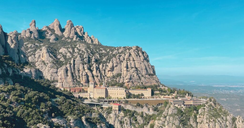 nice view of Montserrat in Spain