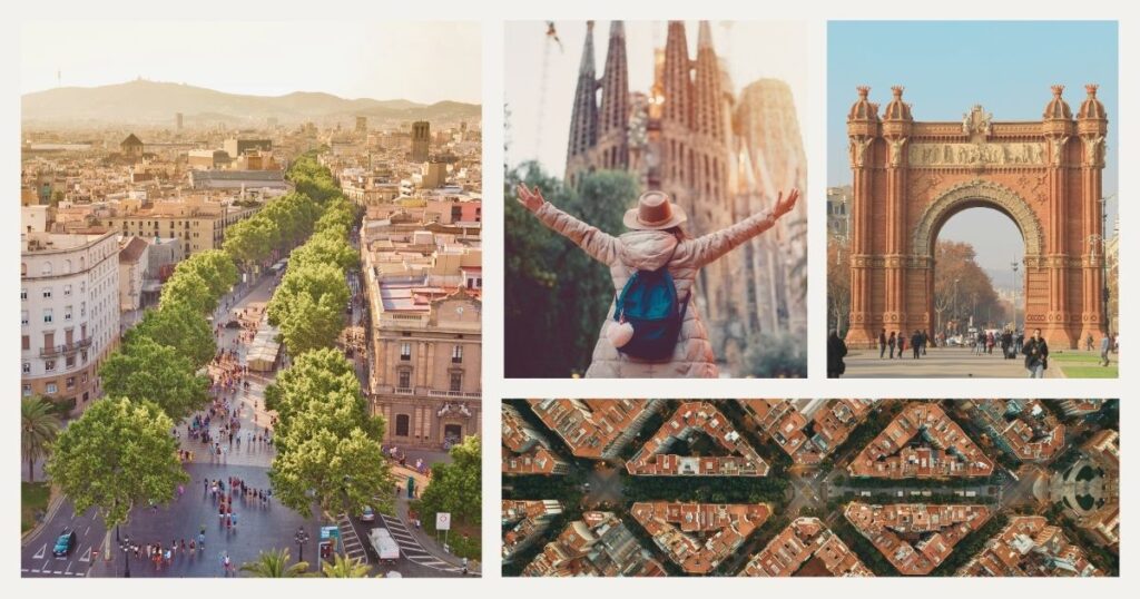 expat woman exploring Barcelona
