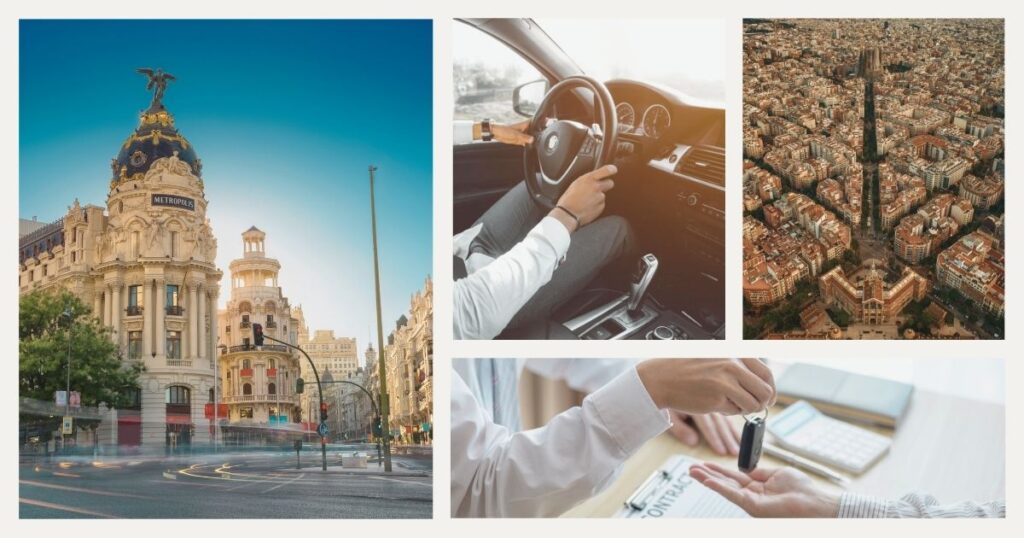 hombre conduciendo en España