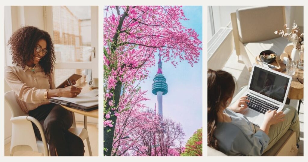 mujeres utilizando vpn en Corea del Sur para trabajar