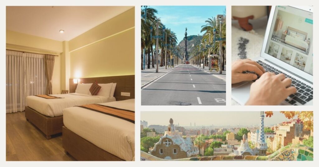 person looking for a cheap hotel in Barcelona