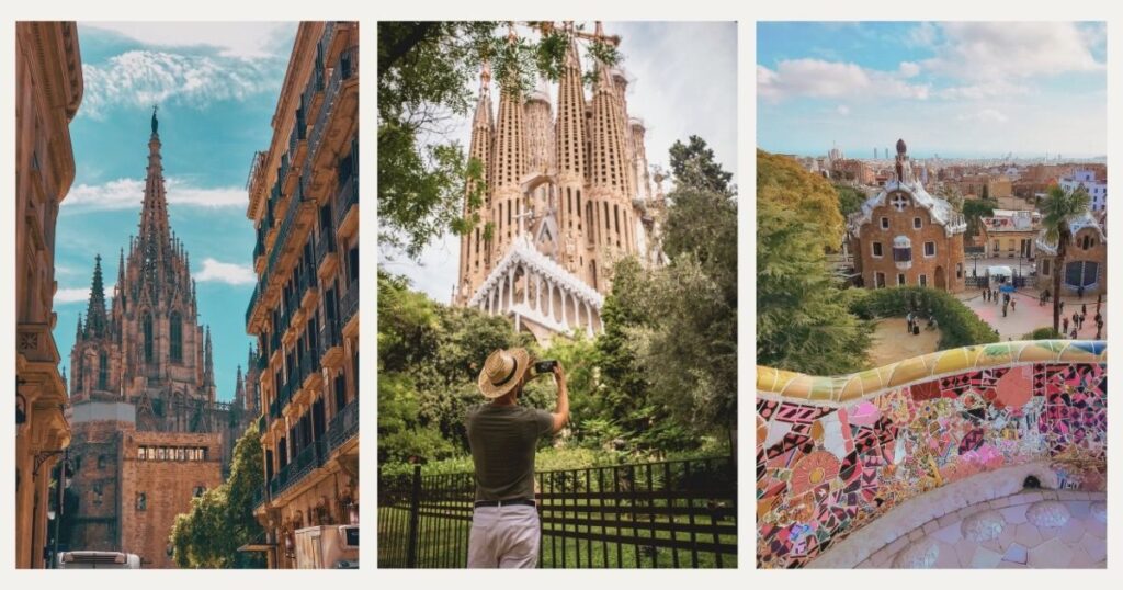 man exploring Barcelona with safety
