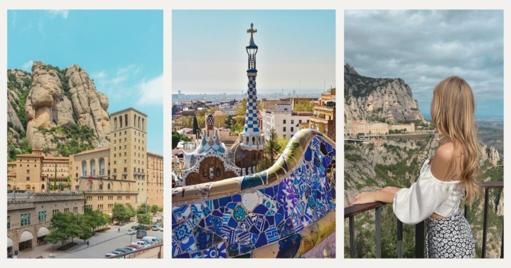 digital nomad woman visiting Montserrat in Spain