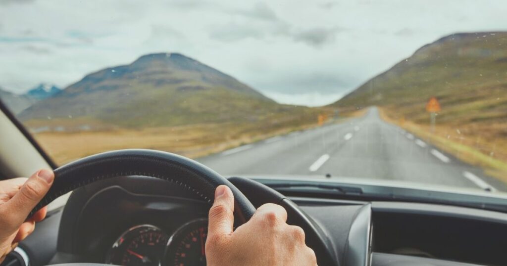 man driving from Paris to Barcelona