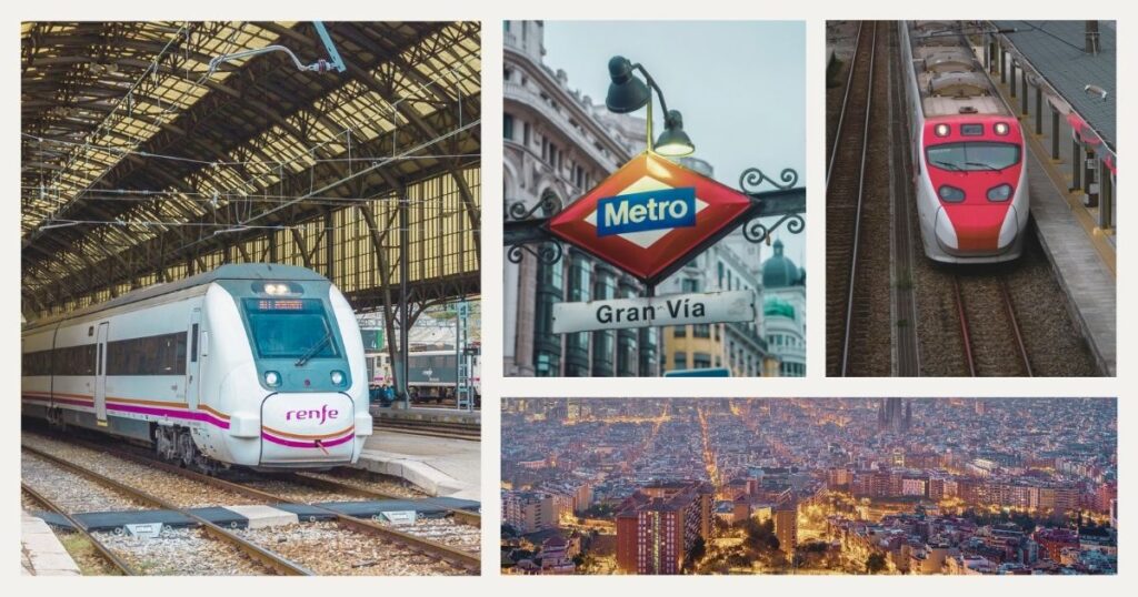 the high-speed train in Barcelona