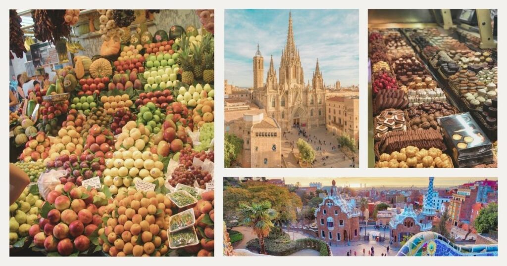 local neighborhood market in Barcelona