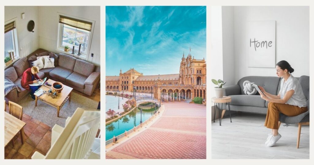 personas trabajando desde un coliving